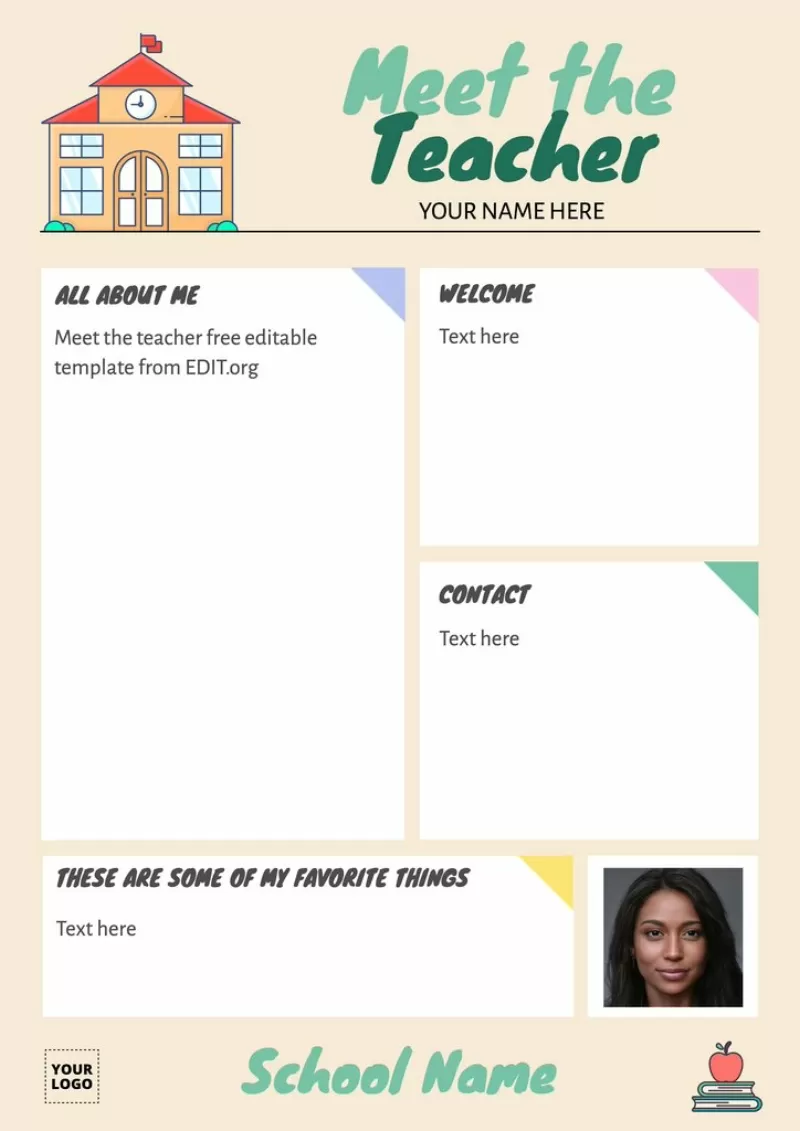 Best 45 Meet The Teacher Template Cactus Ideas 15