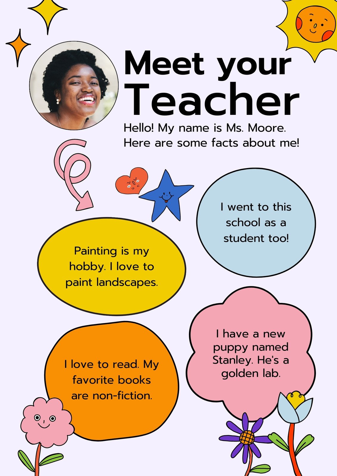 Best 45 Meet The Teacher Template Cactus Ideas 16