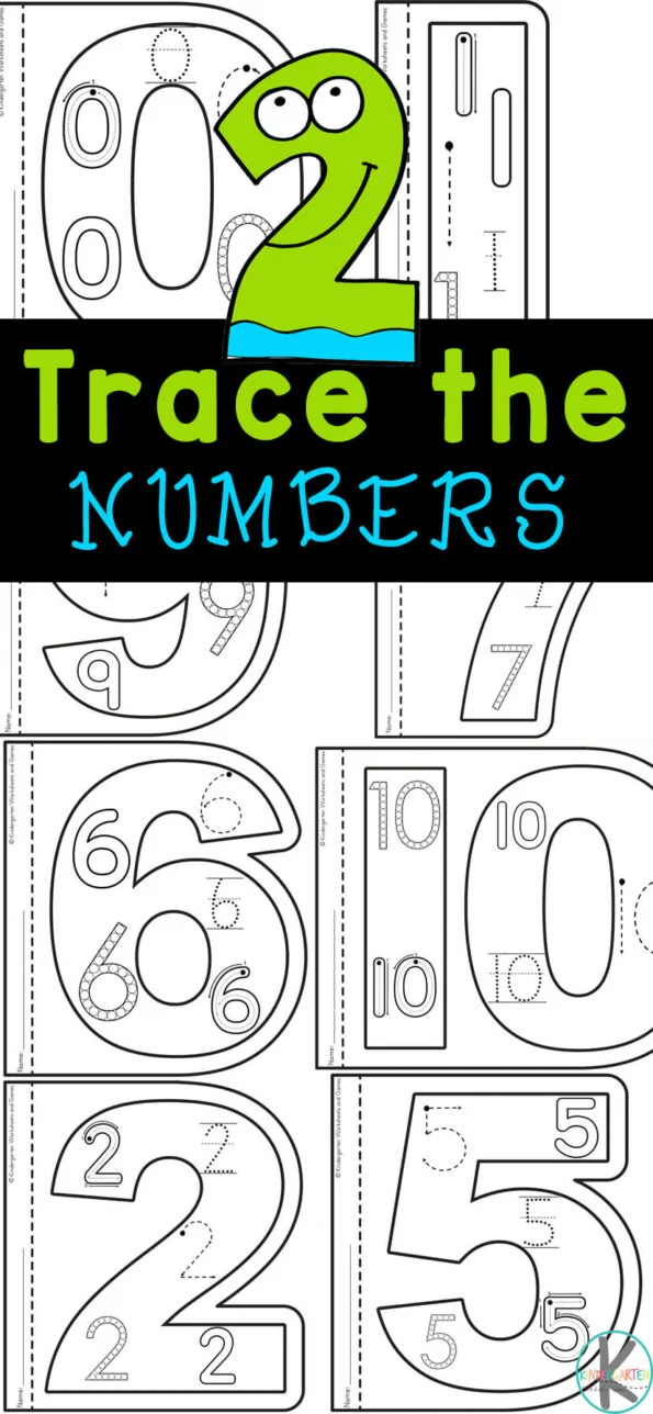 100+ Unique & Printable Number Tracing Worksheets for Kids