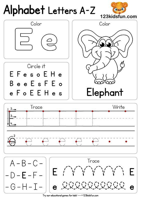 A-Z Letter Worksheets for Kids: Free Printable Alphabet Practice Sheets