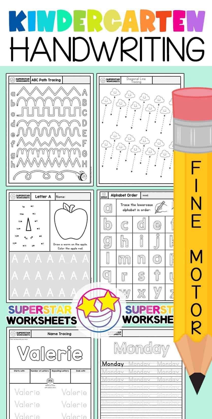 Beginner Handwriting Worksheets for Kindergarteners