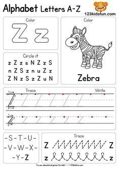 Learn the Alphabet with 123 Kids Fun Apps! - Free A-Z Letter Worksheets