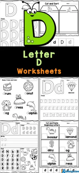 Letter D Worksheets - Free Homeschool Printables