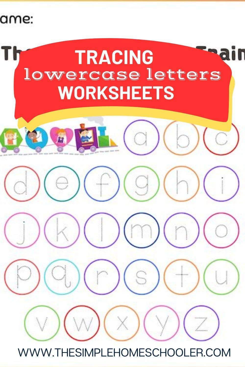 Tracing Lowercase Letters Practice Worksheet