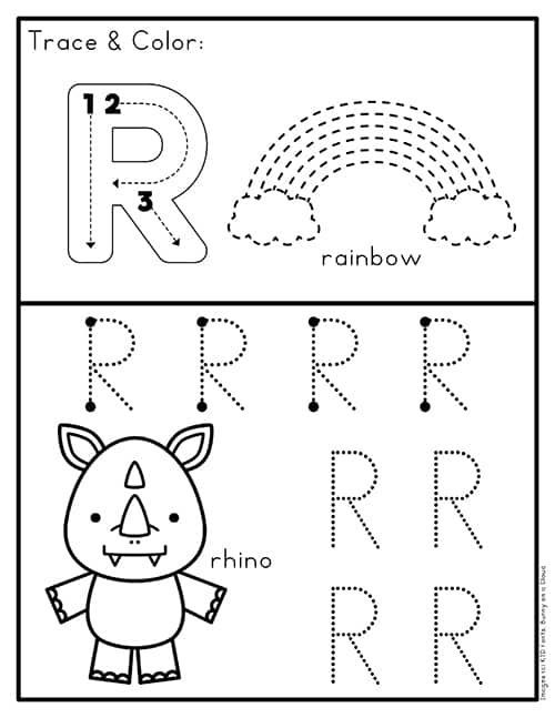 Tracing Uppercase Letters Worksheets