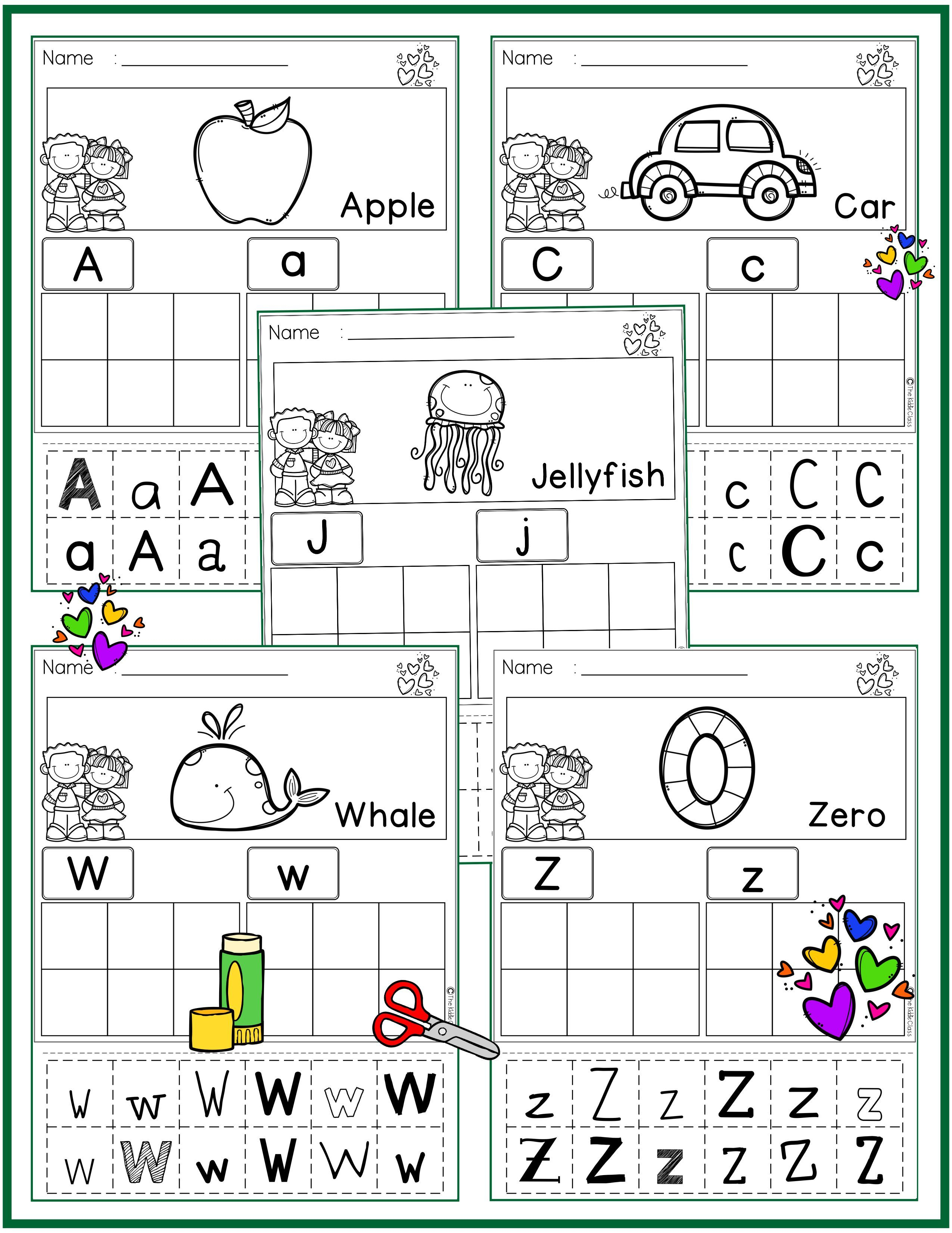 20 Cut And Paste Worksheets Alphabet