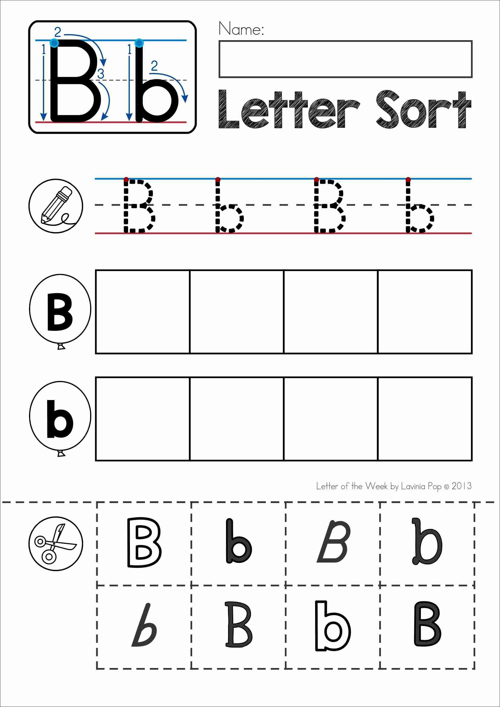 20 Cut And Paste Worksheets Alphabet