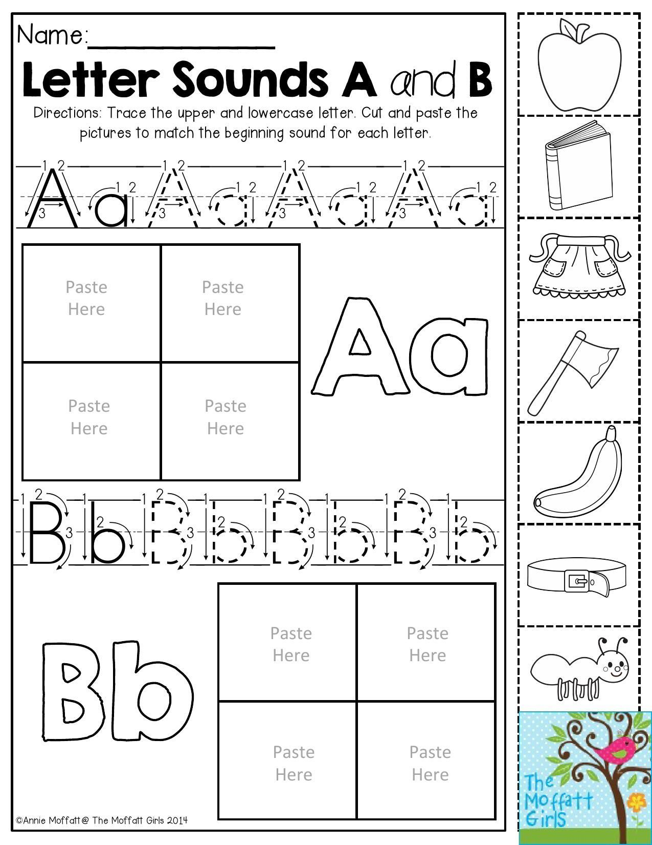 20 Cut And Paste Worksheets Alphabet