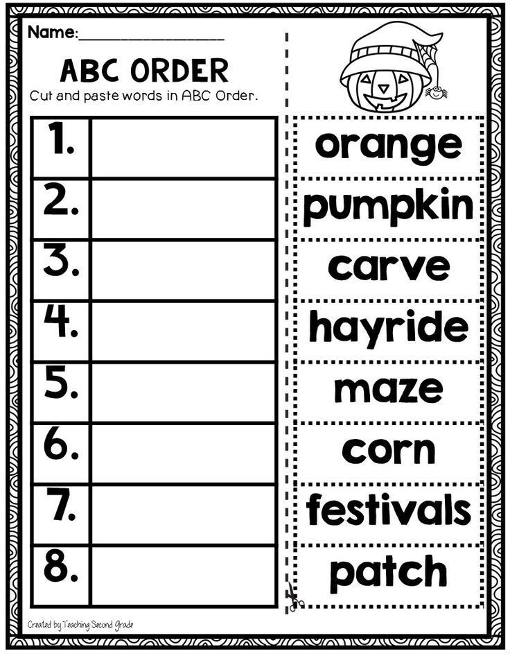 20 Cut And Paste Worksheets Alphabet