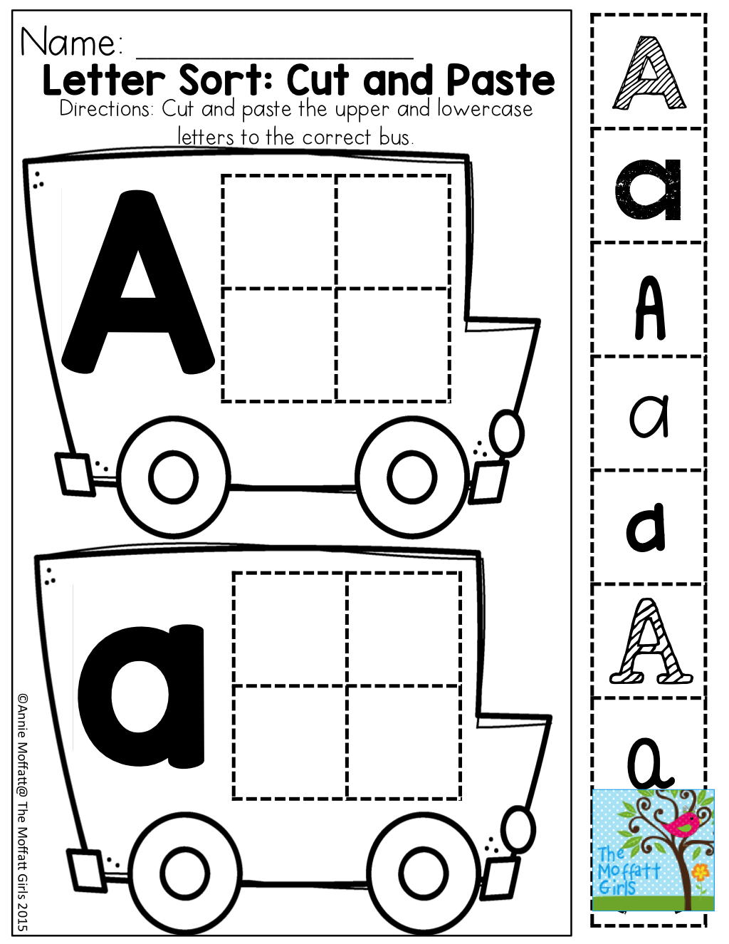 20 Cut And Paste Worksheets Alphabet