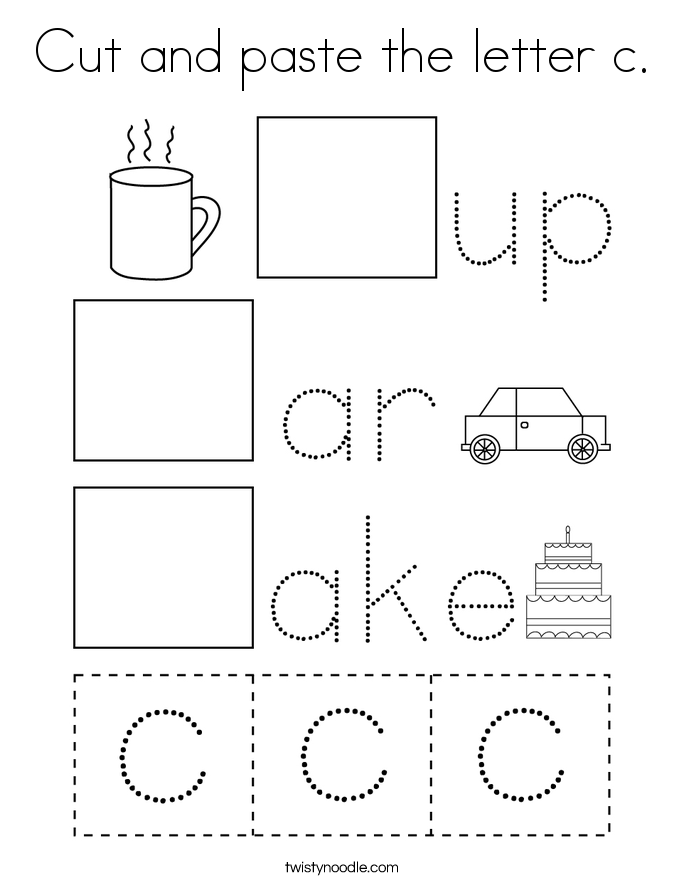 20 Cut And Paste Worksheets Alphabet