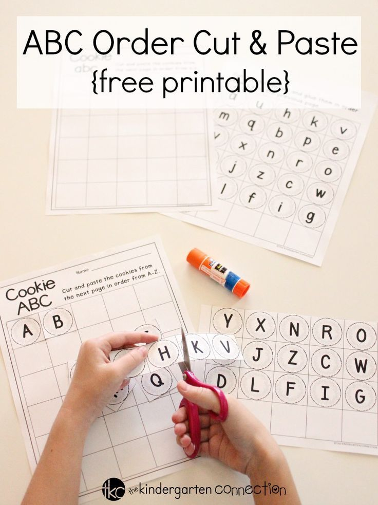 20 Cut And Paste Worksheets Alphabet