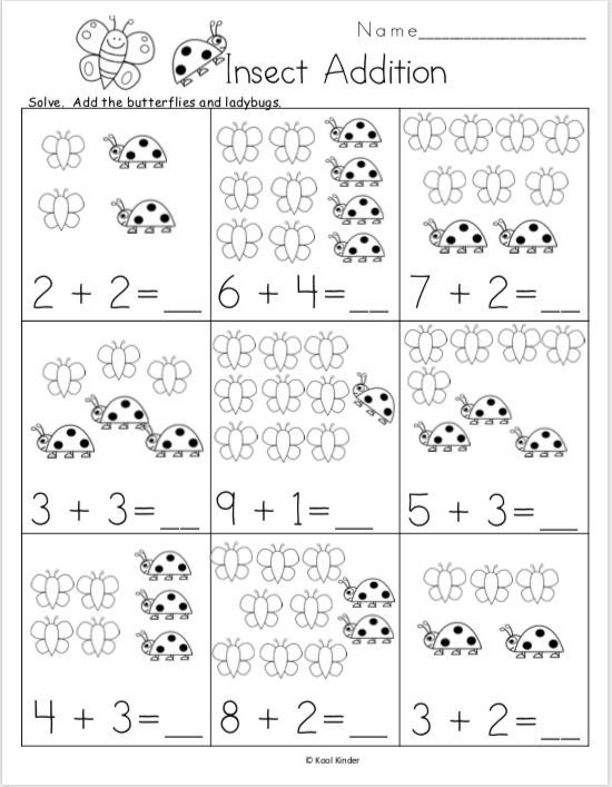 20 Kindergarten Math Worksheets Addition