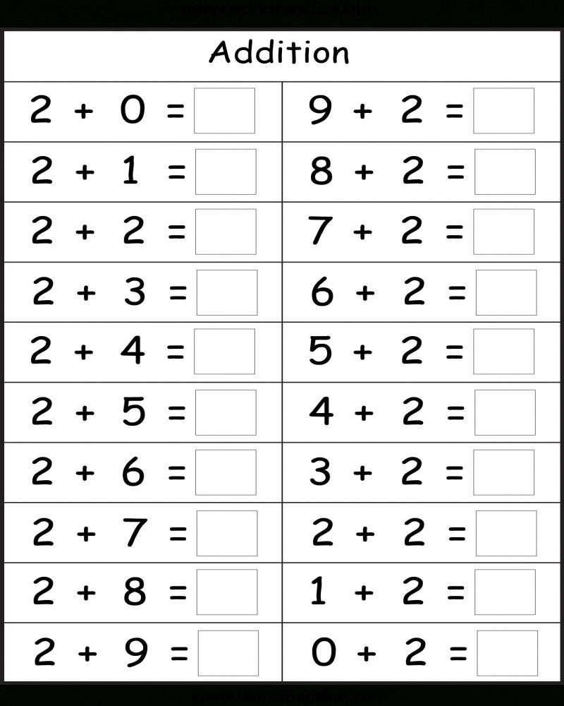 20 Kindergarten Math Worksheets Addition