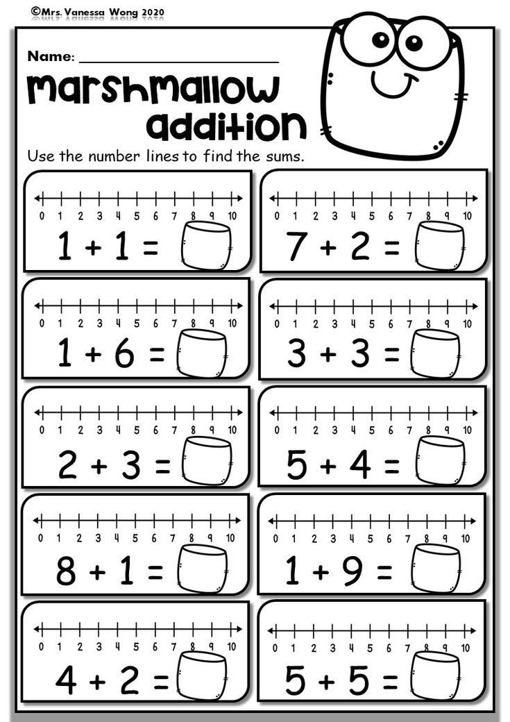 20 Kindergarten Math Worksheets Addition