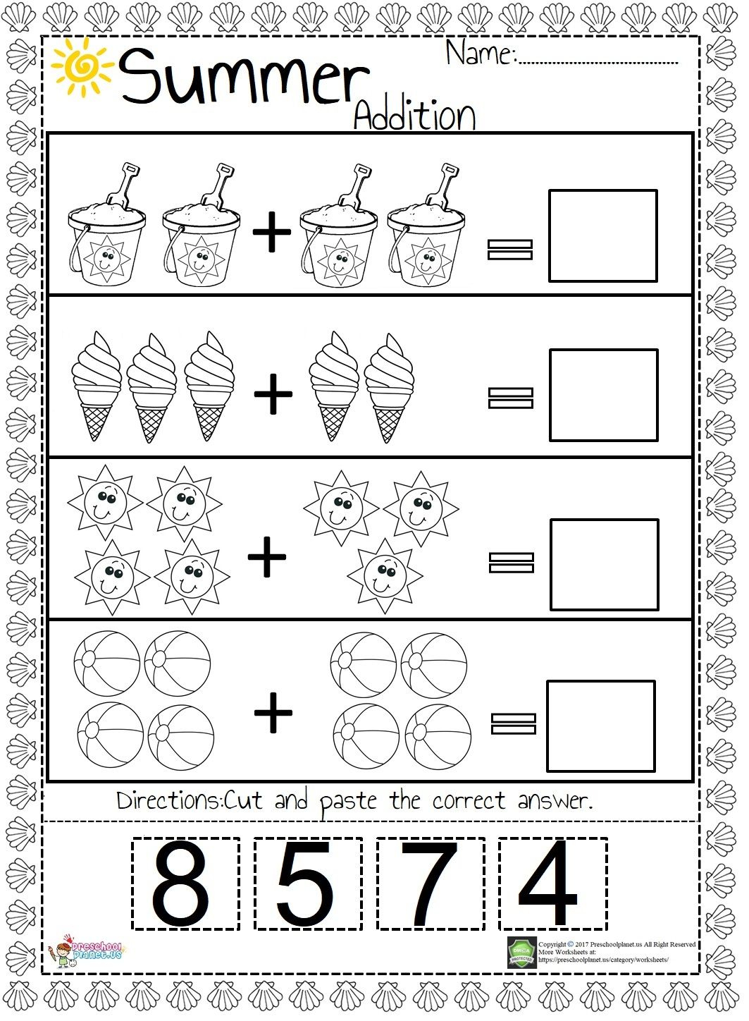 20 Kindergarten Math Worksheets Addition