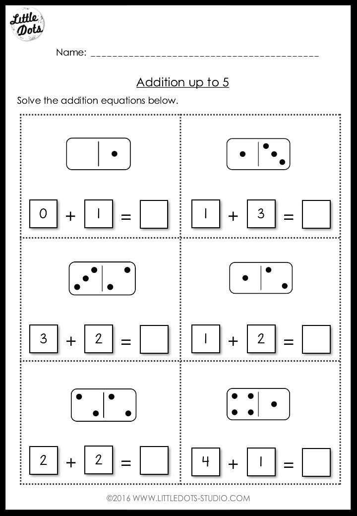 20 Kindergarten Math Worksheets Addition