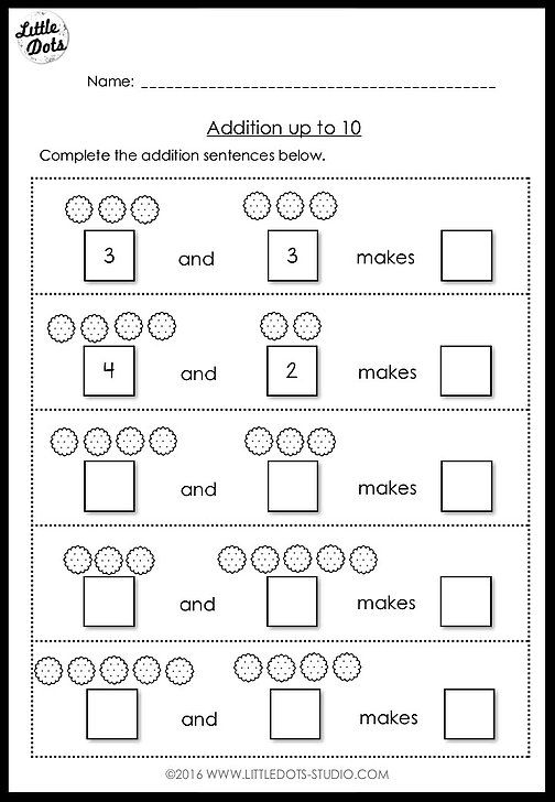 20 Kindergarten Math Worksheets Addition