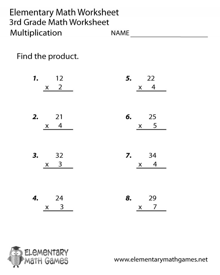 20 Multiplication Worksheets 3Rd Grade Free