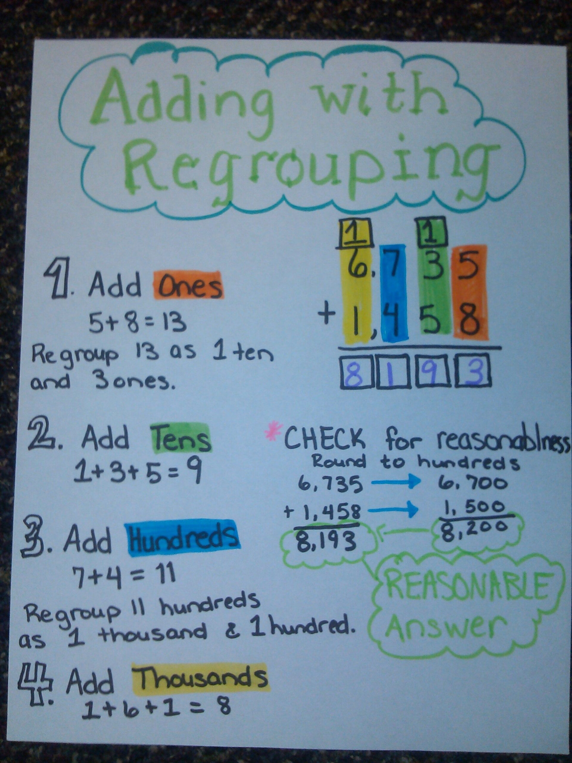 30 Addition Worksheets With Regrouping