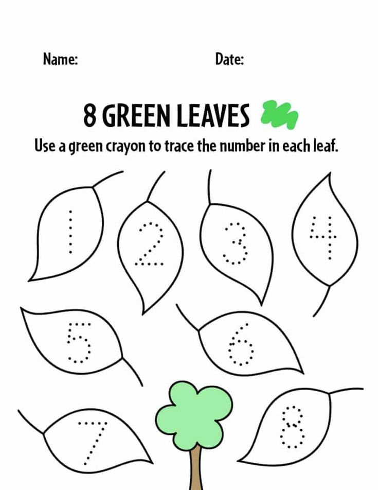 30 Color Green Worksheets For Kindergarten