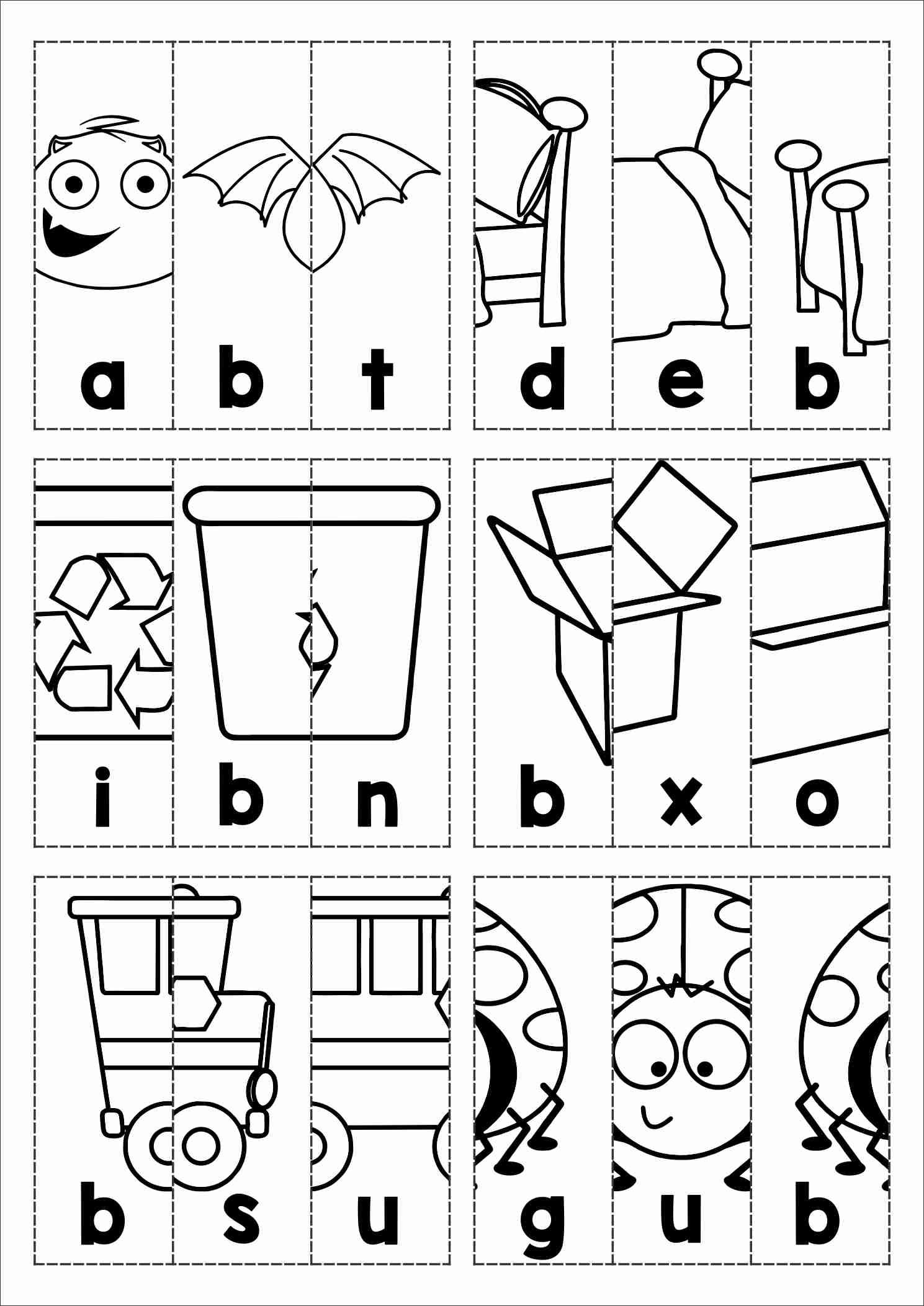 30 Cut And Paste Worksheets Alphabet