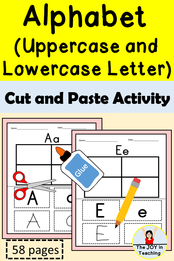 30 Cut And Paste Worksheets Alphabet