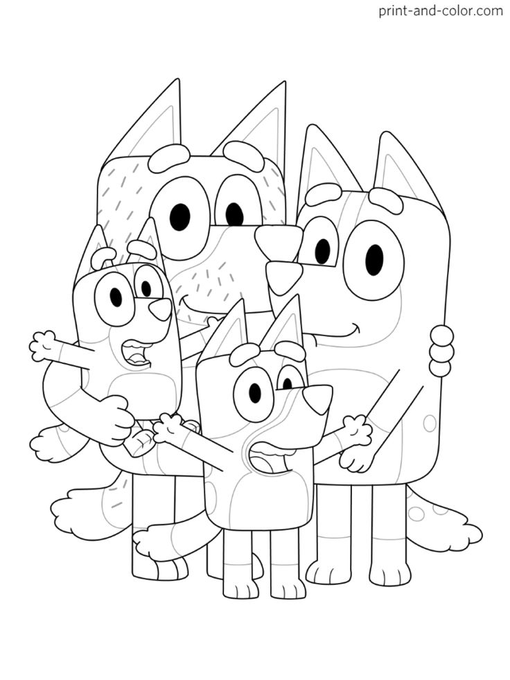 30 Family Coloring Worksheets For Kindergarten