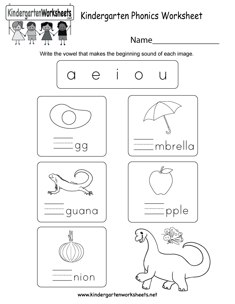 30 Kindergarten English Worksheets Beginning Sounds