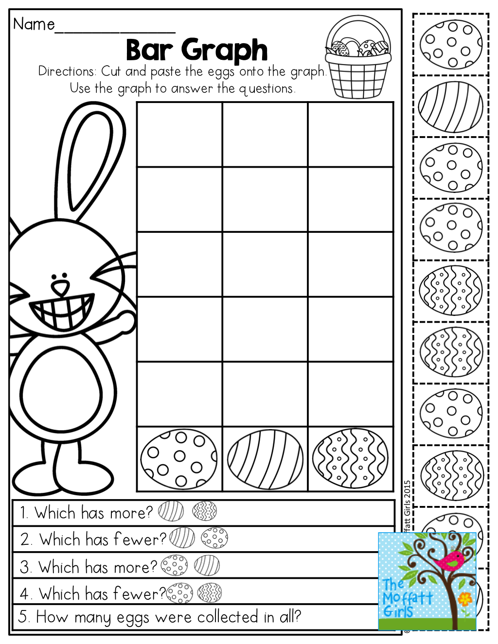 30 Kindergarten Math Easter Worksheets