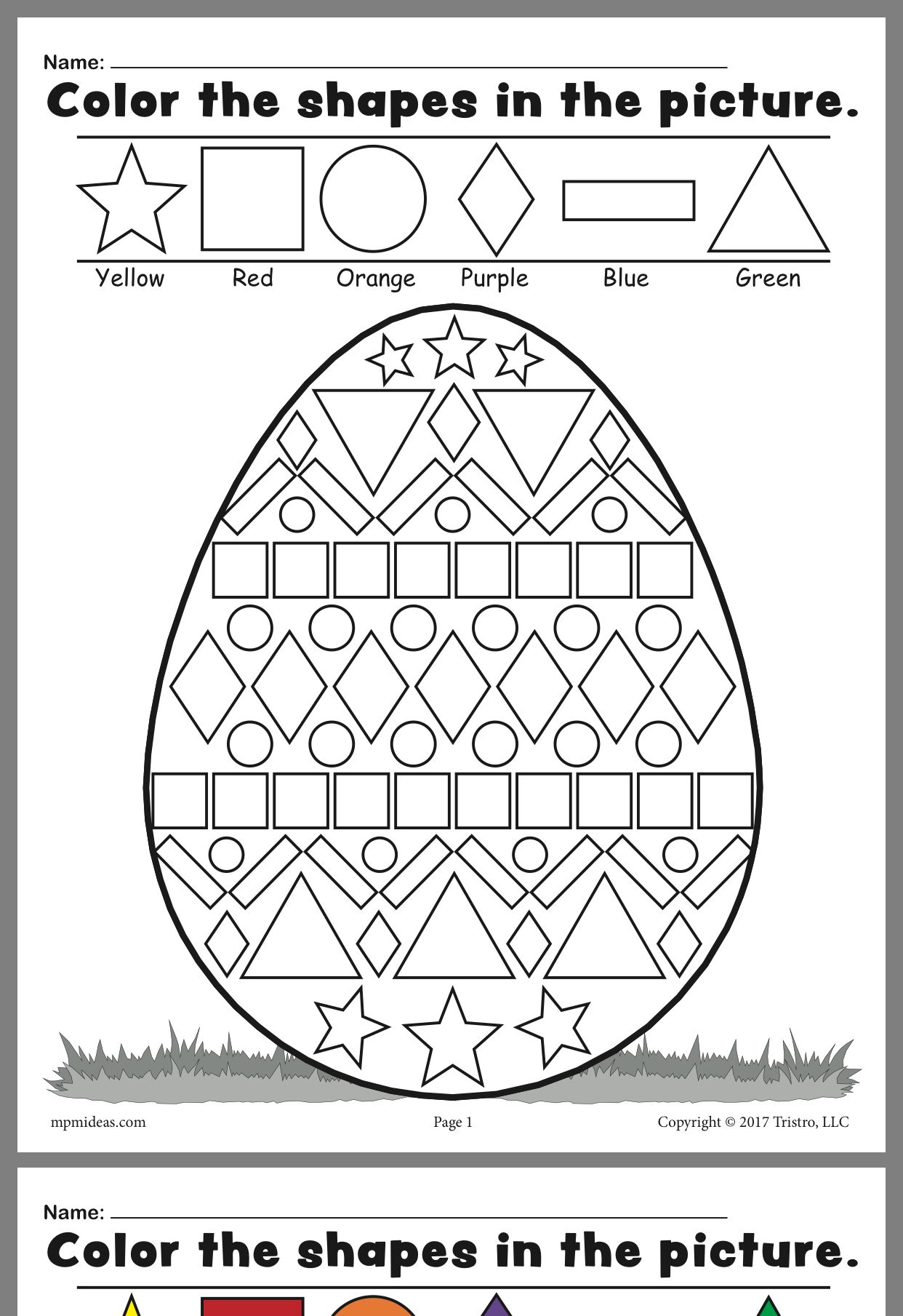 30 Kindergarten Math Easter Worksheets