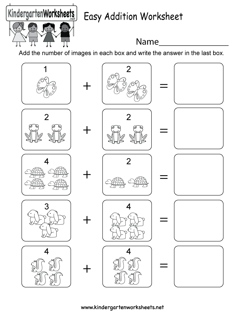 30 Kindergarten Math Worksheets Addition