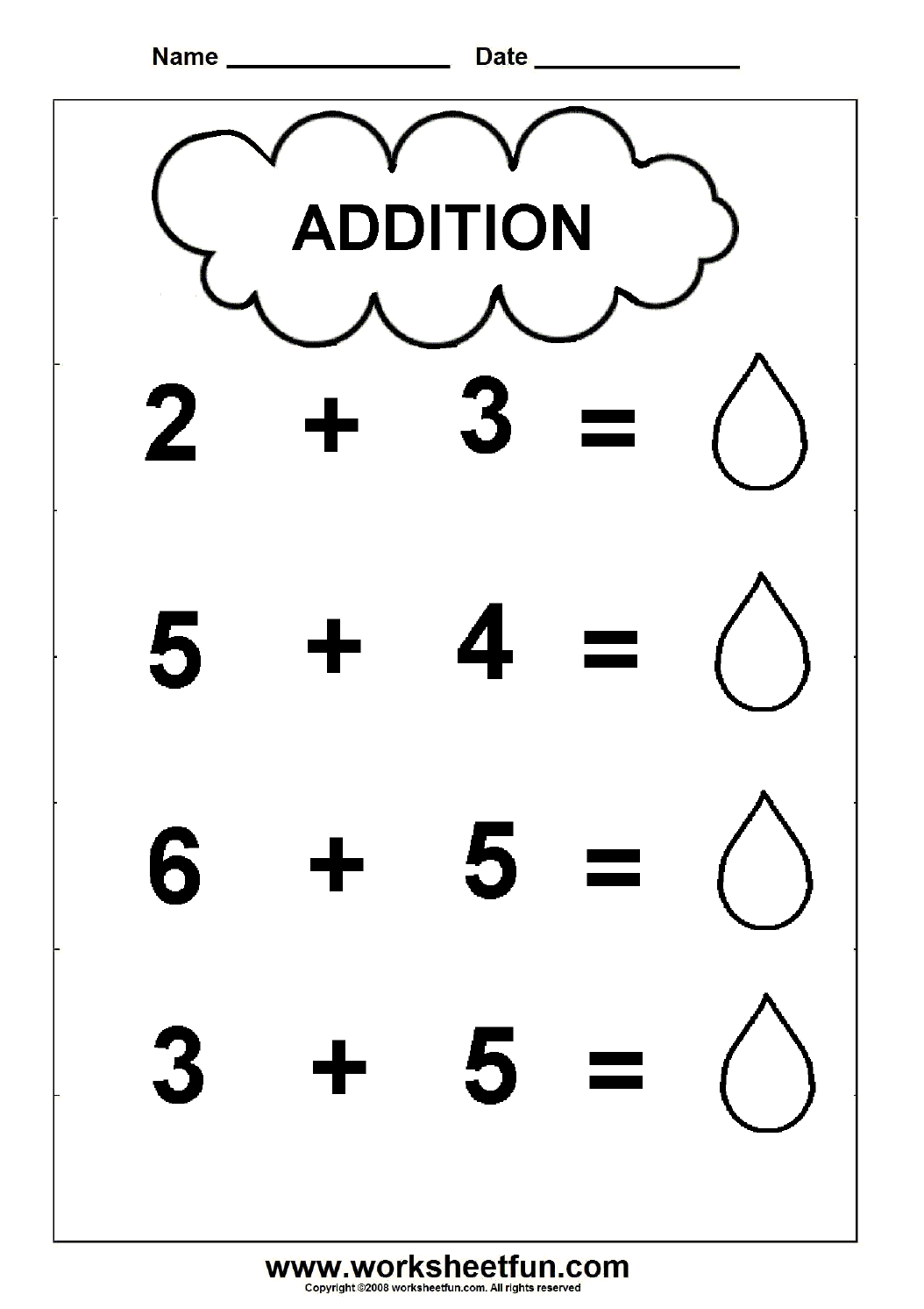 30 Kindergarten Math Worksheets Addition