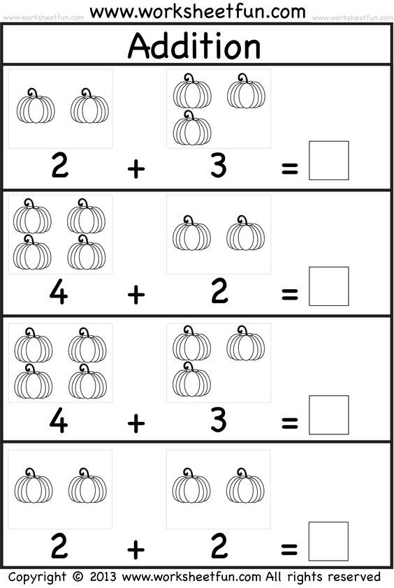 30 Kindergarten Math Worksheets Addition