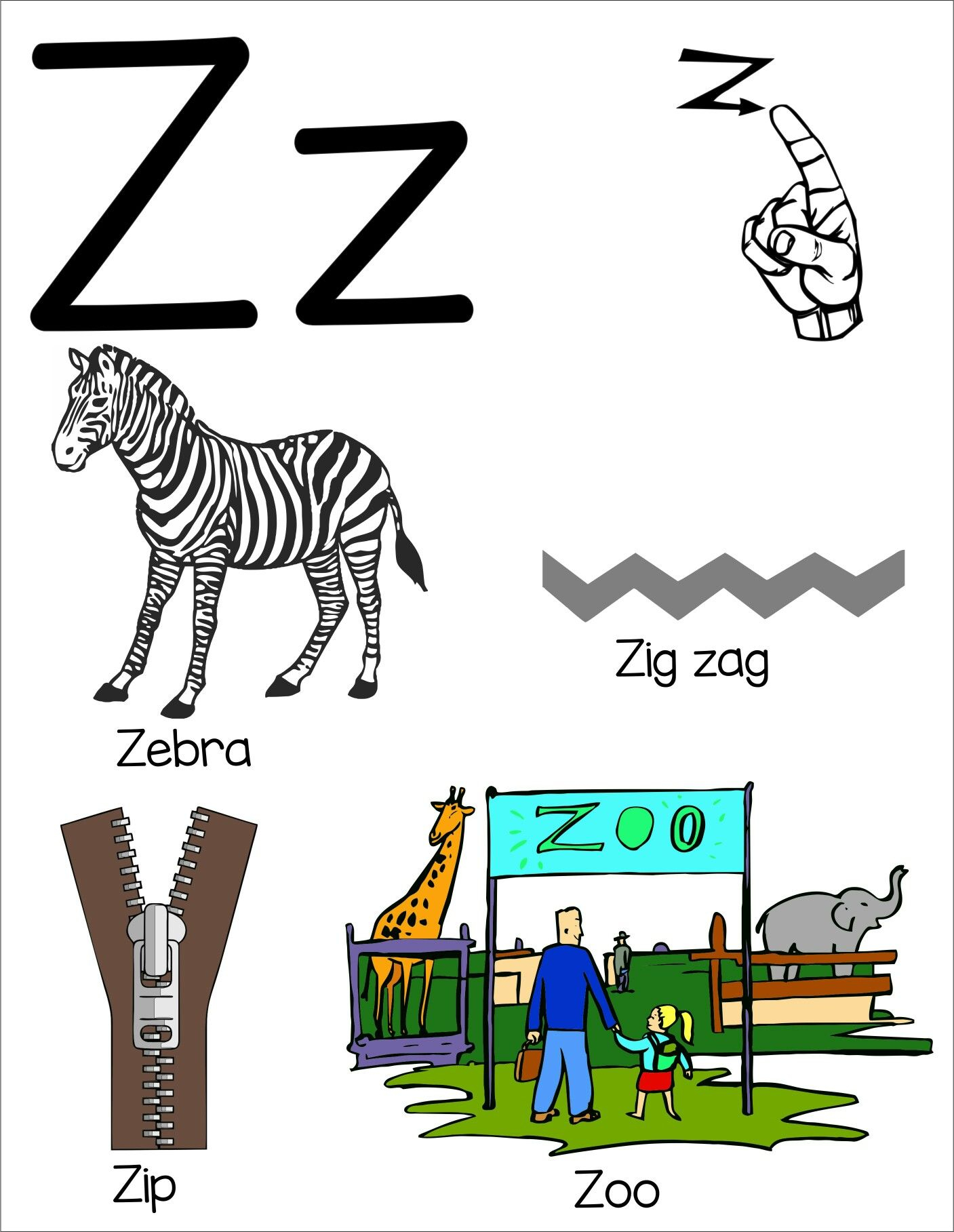 30 Letter Z Kindergarten Worksheets