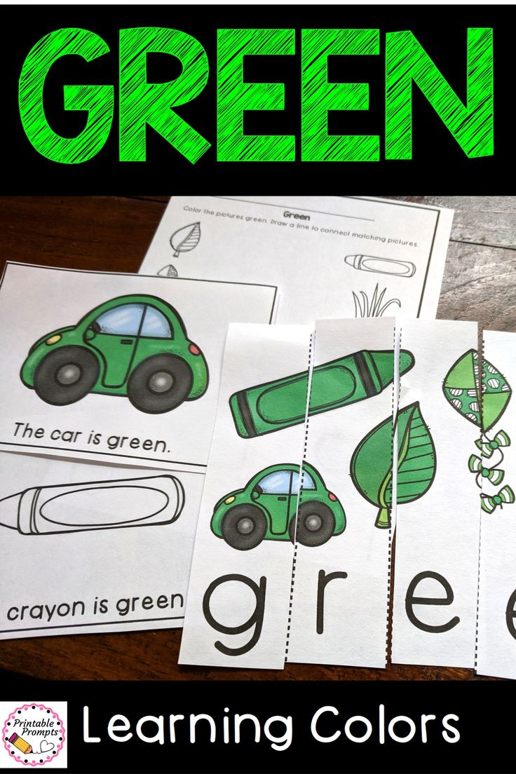 35 Color Green Worksheets For Kindergarten