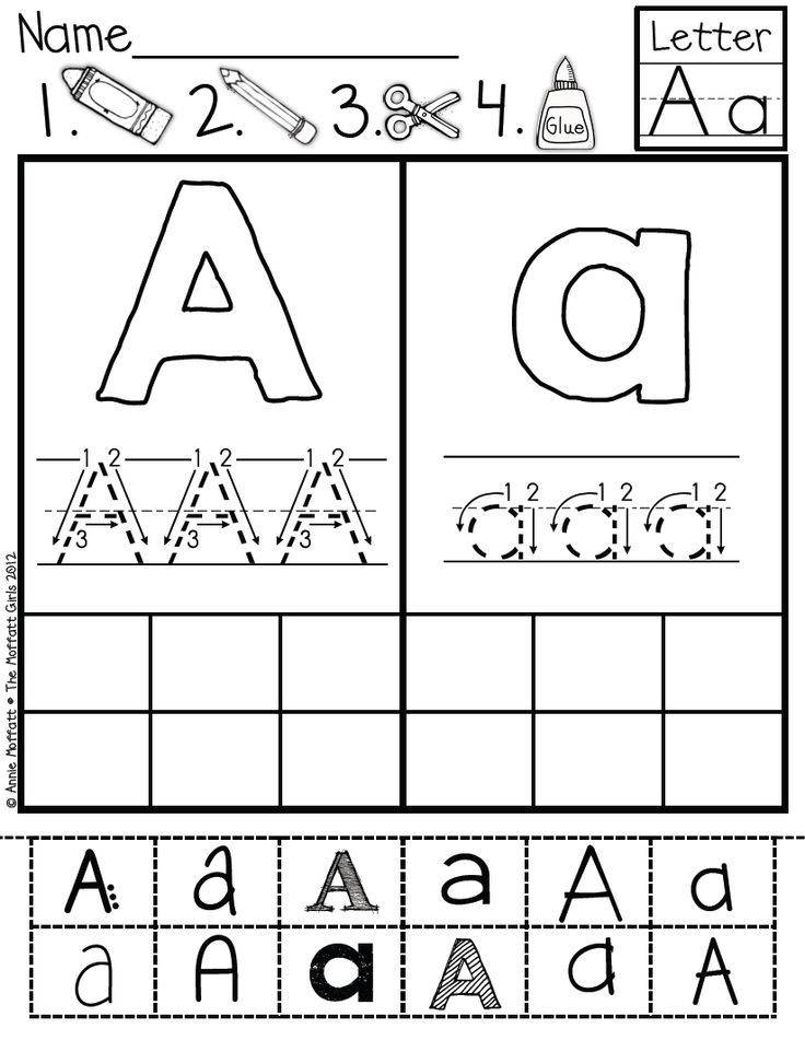 35 Cut And Paste Worksheets Alphabet