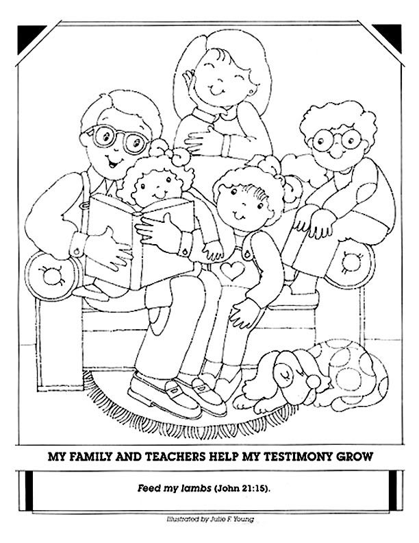 35 Family Coloring Worksheets For Kindergarten