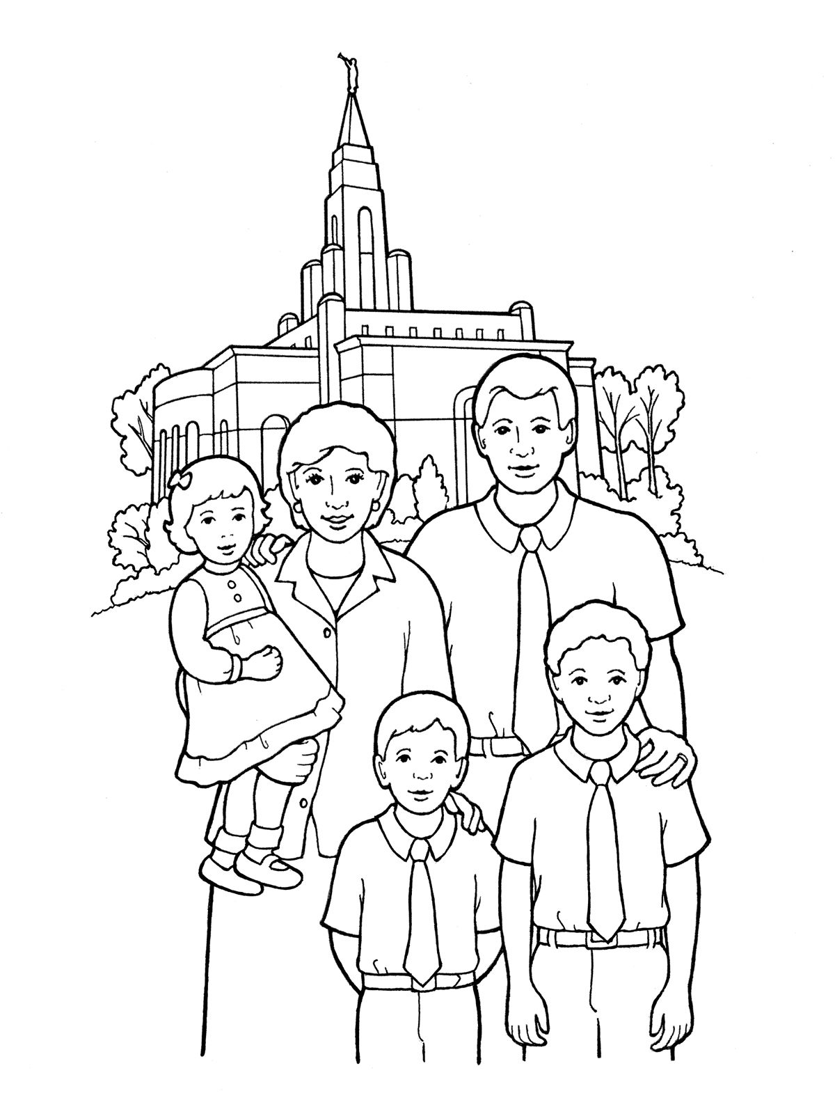 35 Family Coloring Worksheets For Kindergarten