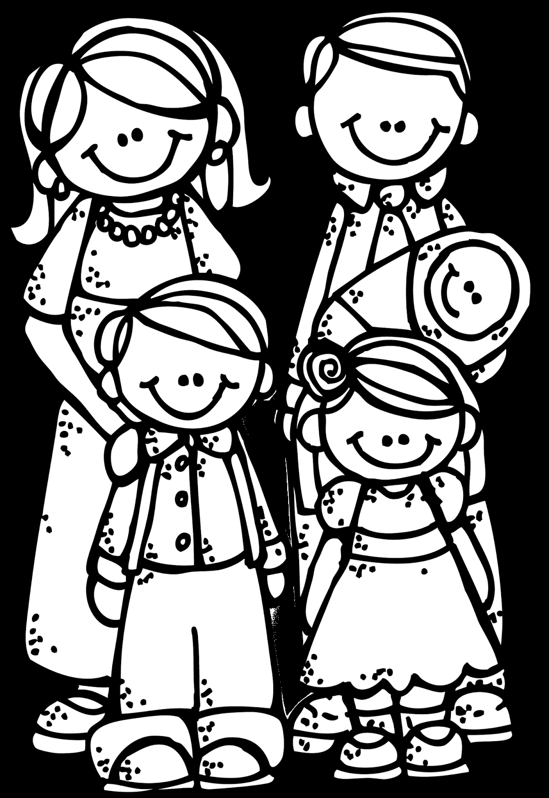 35 Family Coloring Worksheets For Kindergarten