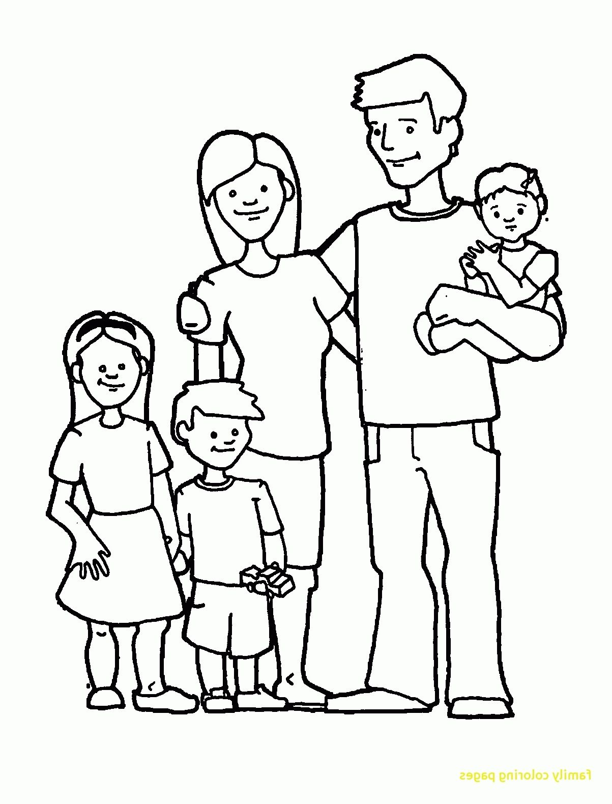 35 Family Coloring Worksheets For Kindergarten