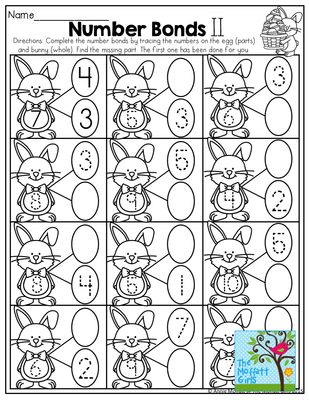 35 Kindergarten Math Easter Worksheets