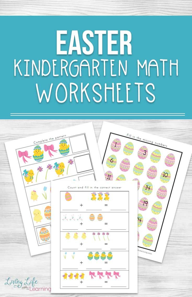 35 Kindergarten Math Easter Worksheets