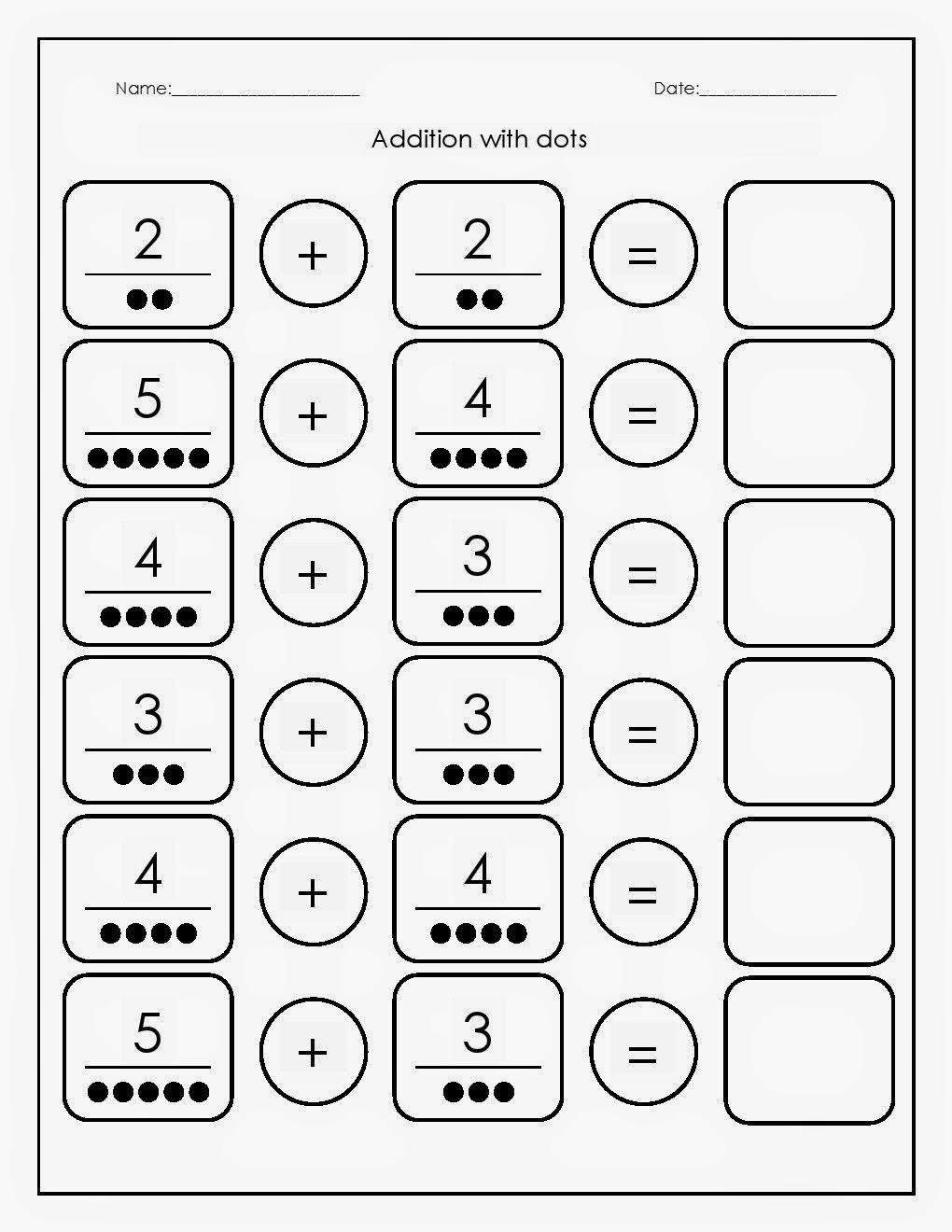 35 Kindergarten Math Worksheets Addition