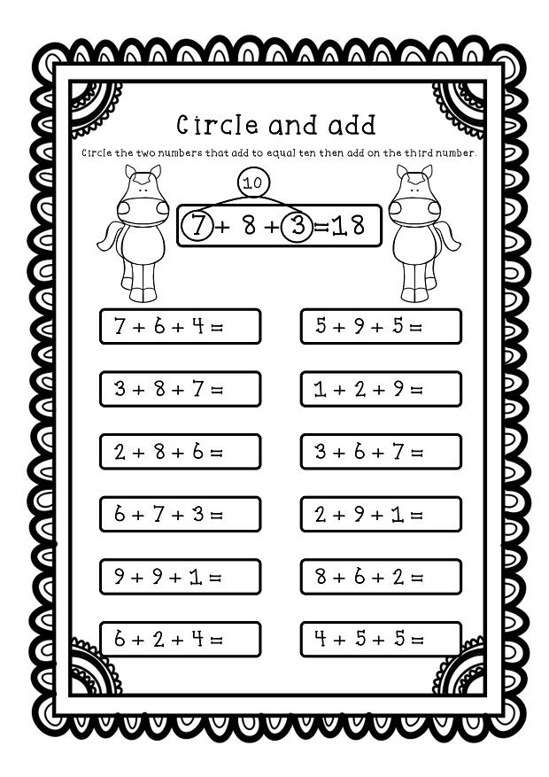 35 Kindergarten Math Worksheets Addition