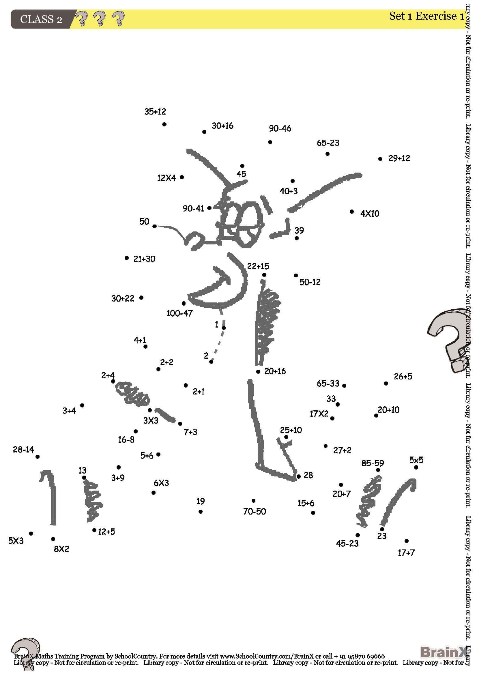 35 Math Worksheets Join The Dots