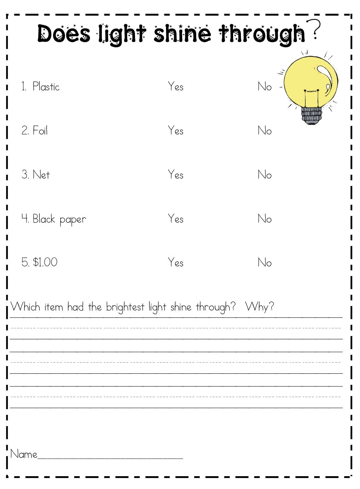 35 Science Worksheets For Kids 1St Grade