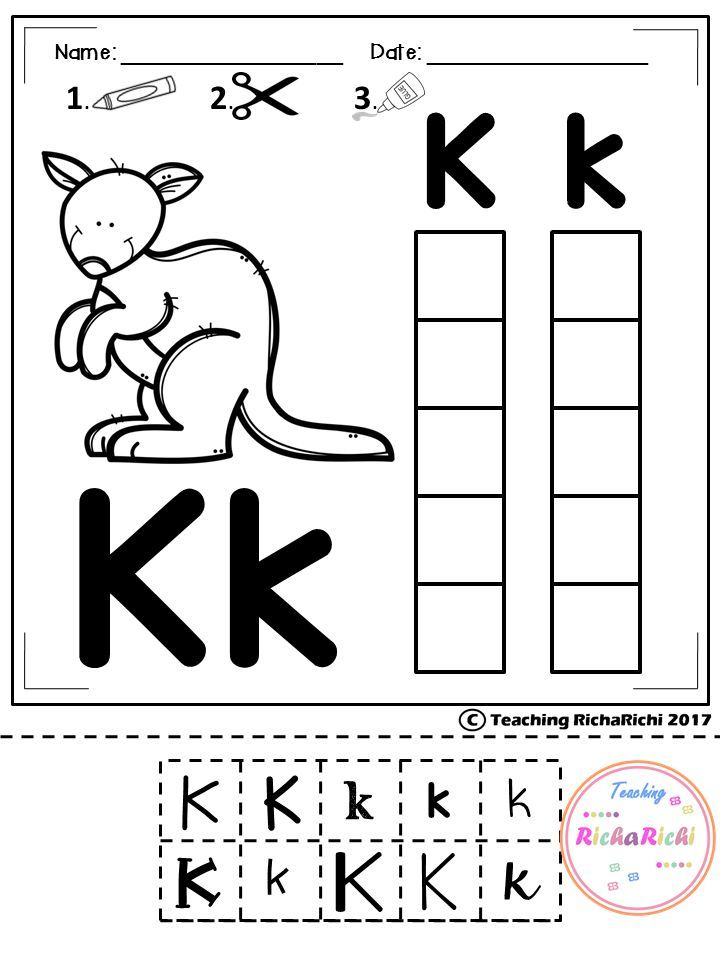 21 Cut And Paste Worksheets Alphabet