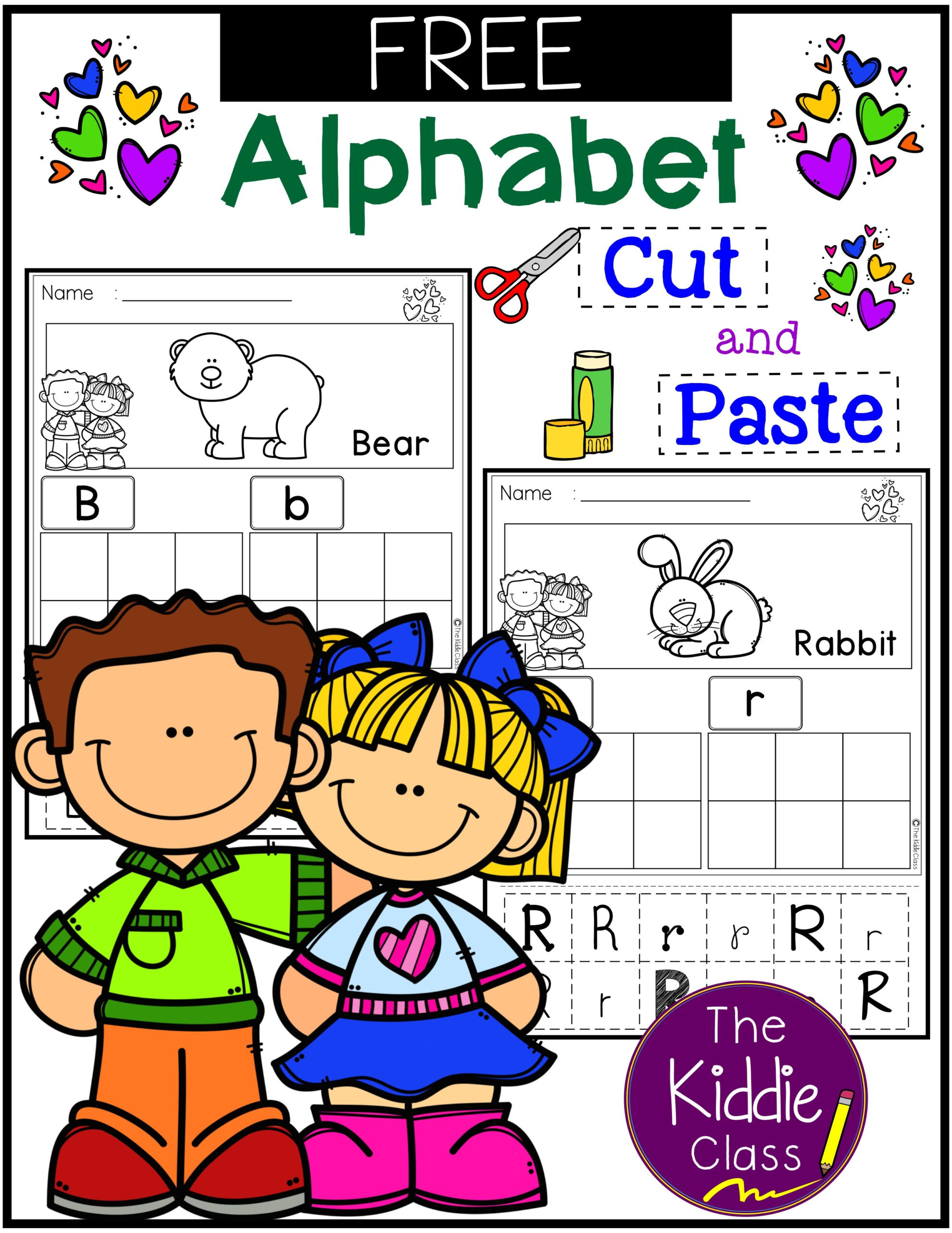 21 Cut And Paste Worksheets Alphabet