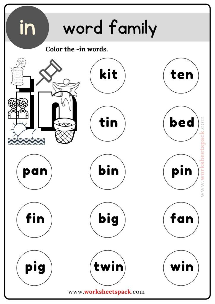 21 Family Coloring Worksheets For Kindergarten